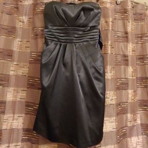 Black Strapless Cocktail Dresd